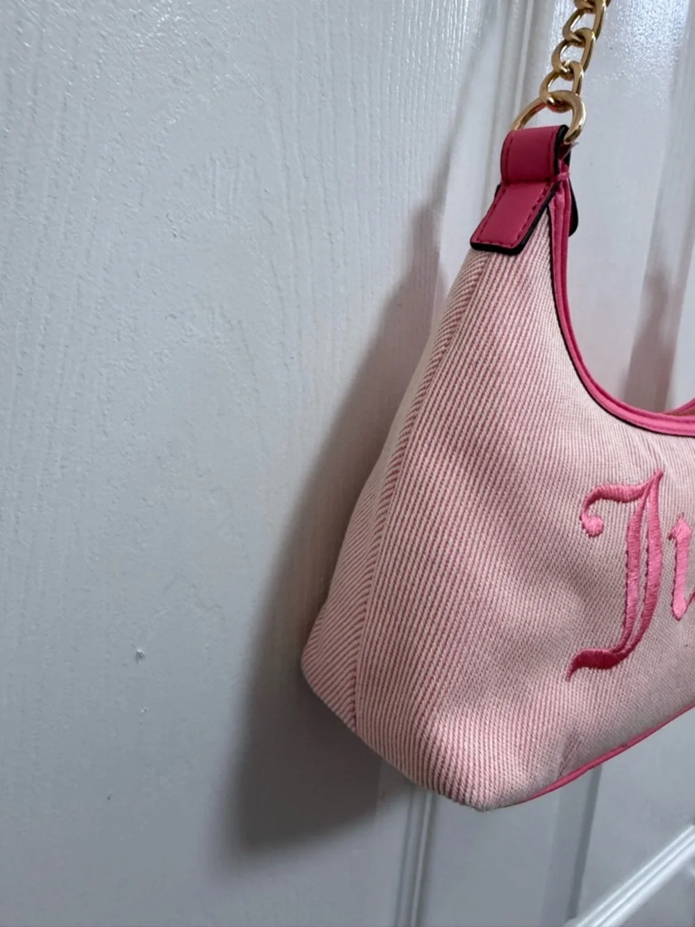 NWT Juicy Couture Berry Sweet Hobo in Pink, Strawberry 🍓 Charm
